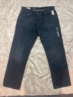 GAP Men's Dark Blue Straight Jeans